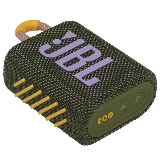 JBL Go 3 - Green - Portable Waterproof Speaker - Detailshot 3 image number null