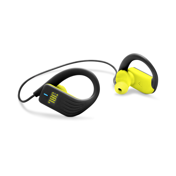 JBL Endurance SPRINT - Yellow - Waterproof Wireless In-Ear Sport Headphones - Detailshot 1 image number null