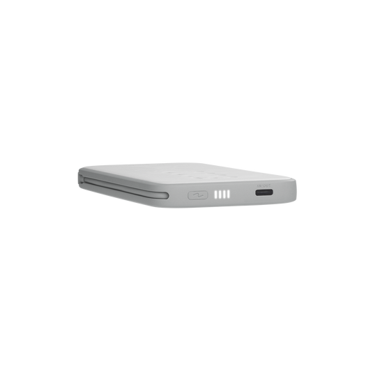 InstantGo 5000 Built-in USB-C Cable - White - 18W PD fast charging power bank - Detailshot 1 image number null