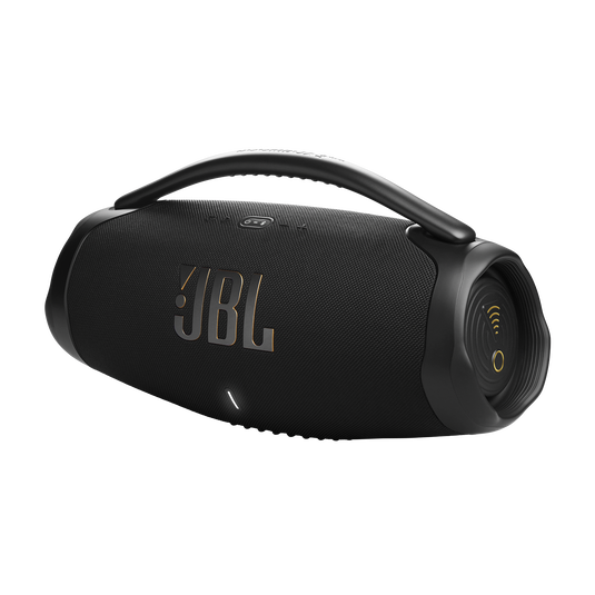 JBL Boombox 3 Wi-Fi - Black - Powerful Wi-Fi and Bluetooth portable speaker - Detailshot 2 image number null