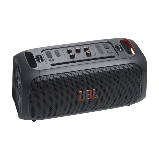 JBL PartyBox On-the-Go Essential - Black - Portable party speaker with built-in lights and wireless mic - Detailshot 12 image number null