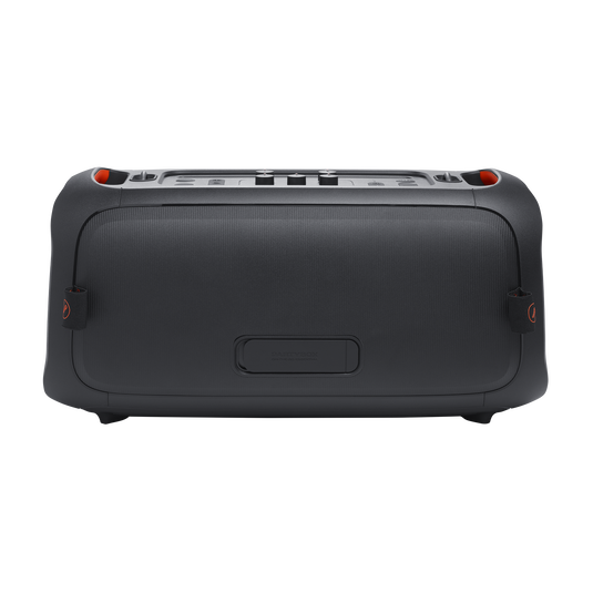 JBL PartyBox On-the-Go Essential - Black - Portable party speaker with built-in lights and wireless mic - Back image number null