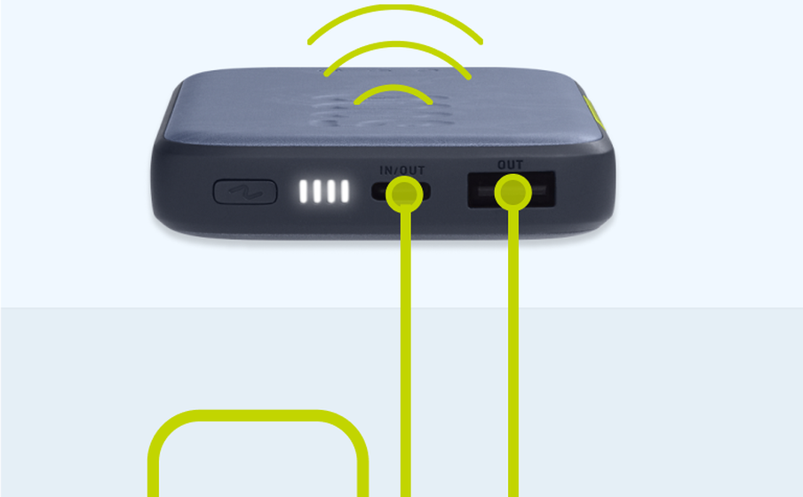 InstantGo 5000 Wireless Mahdollista ladata kolme laitetta samanaikaisesti - Image