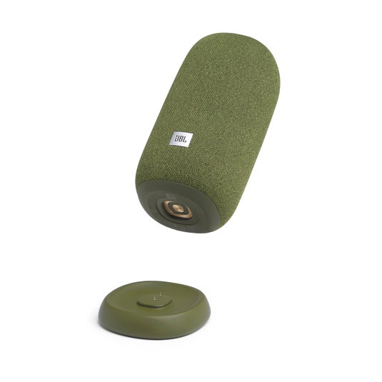 JBL Link Portable - Green - Portable Wi-Fi Speaker - Detailshot 1 image number null