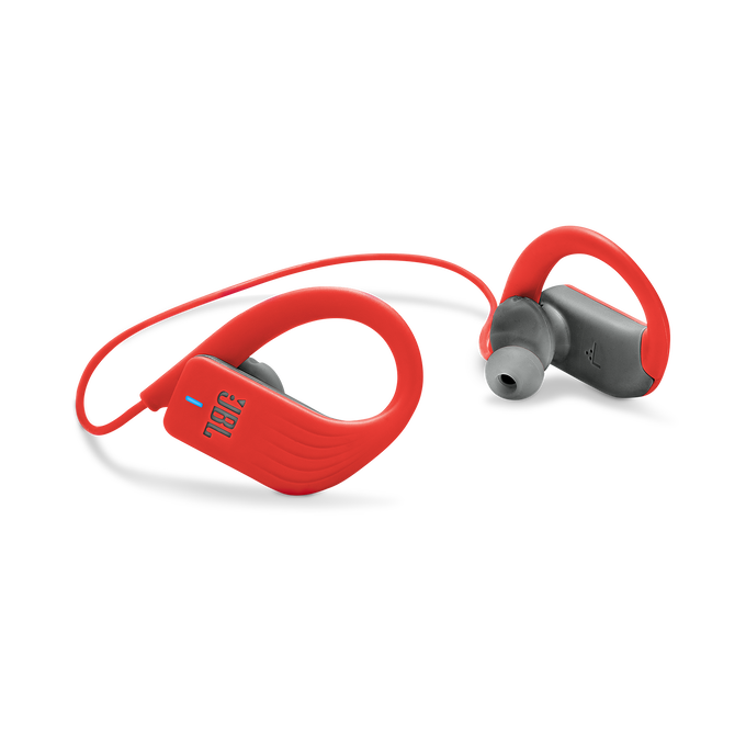 JBL Endurance SPRINT - Red - Waterproof Wireless In-Ear Sport Headphones - Detailshot 1 image number null