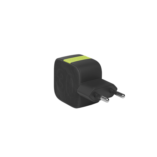 InstantCharger 30W 2 USB - Black - Compact USB-C and USB-A PD charger - Detailshot 2 image number null
