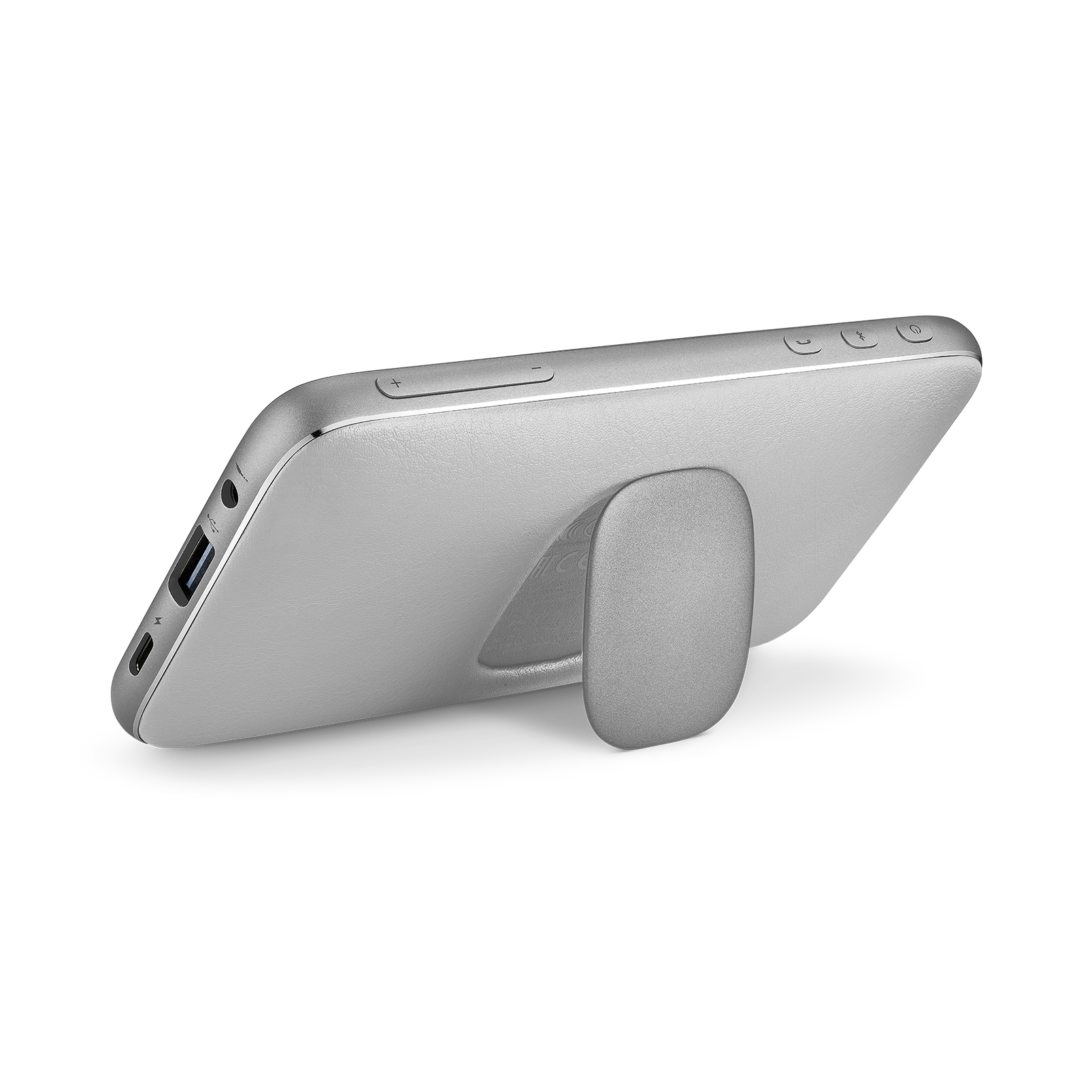 Harman Kardon Esquire Mini 2 - Silver - Ultra-slim and portable premium Bluetooth Speaker - Back