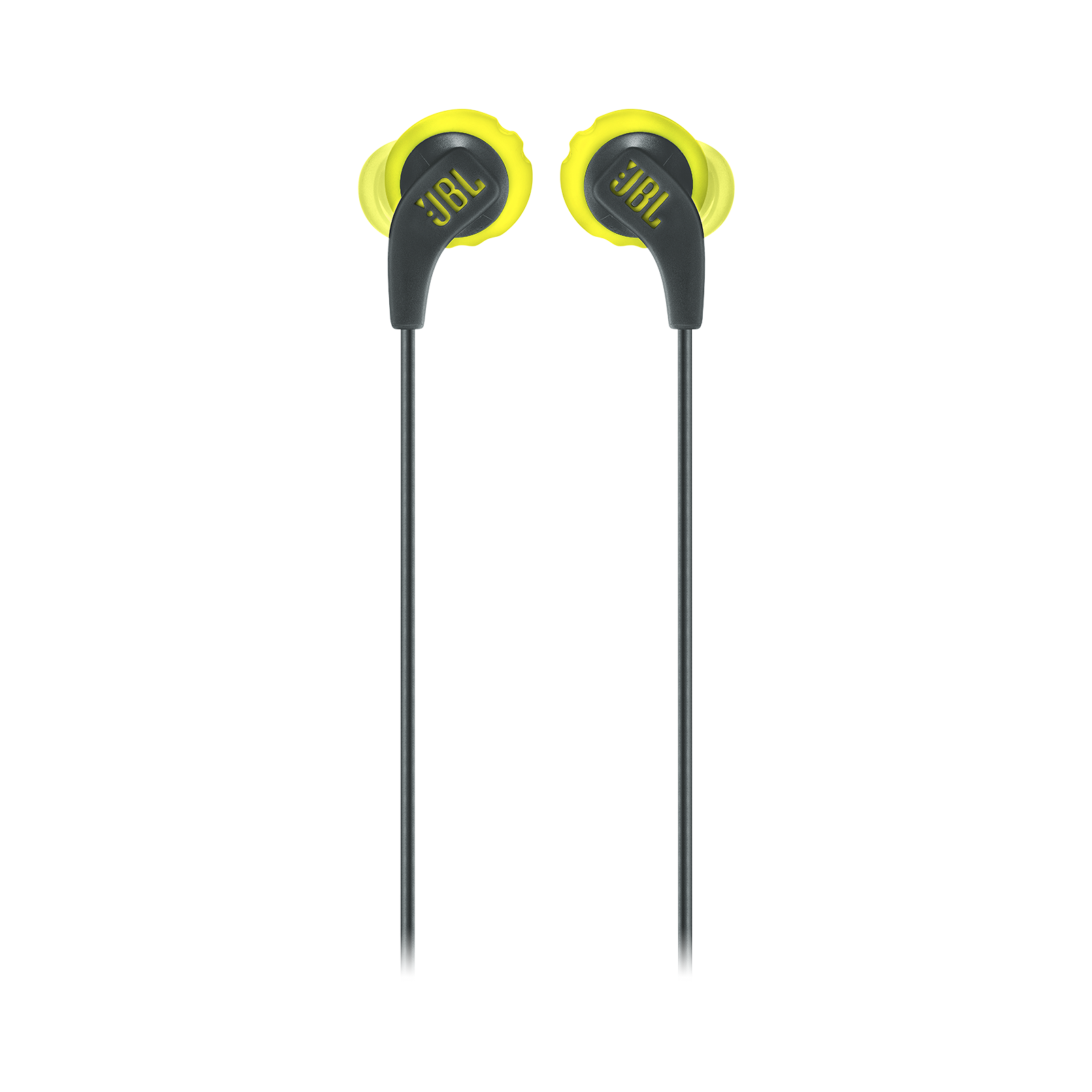 JBL Endurance RUN - Yellow - Sweatproof Wired Sport In-Ear Headphones - Front